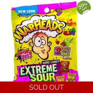 Warheads Smashups Extreme Sour Hard Candy Sweets - 56g Pack